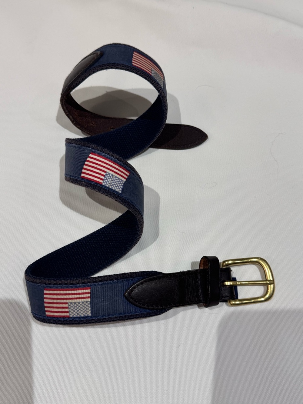 Vineyard Vines - Boys' American Flag Canvas Club Belt